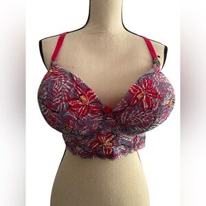 Women’s plus size bra 44D Body Frosting sexy lace coquette girl Fairycore